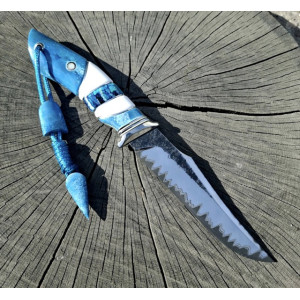 ДЕЛЬФІН ІІ ніж ручної роботи майстра Павла Гончаренка, замовити купити в Україні, сталь - ДІ69-МП в ламінаті з n690, через нікель, 63 HRC. Photo 2